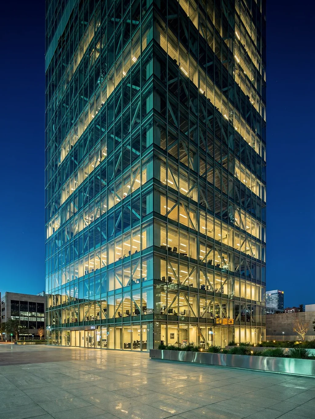 Modern glass government architecture